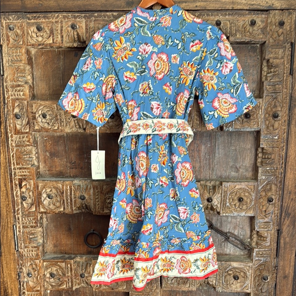 Joie Blue Floral Mini Dress - Picture 2 of 3